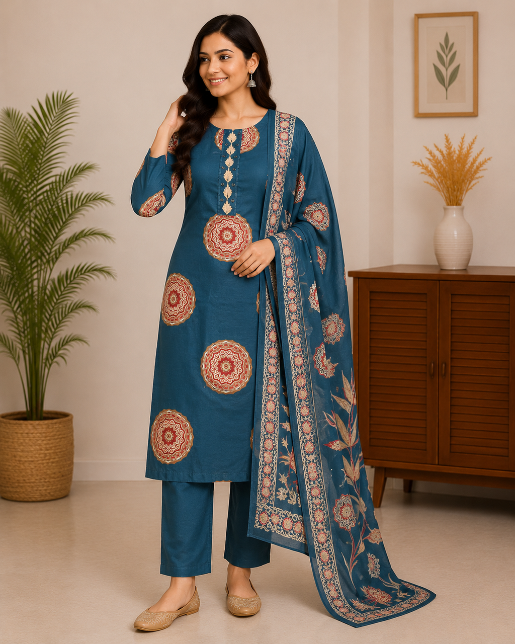 Elegant Indian 3-pic Suit