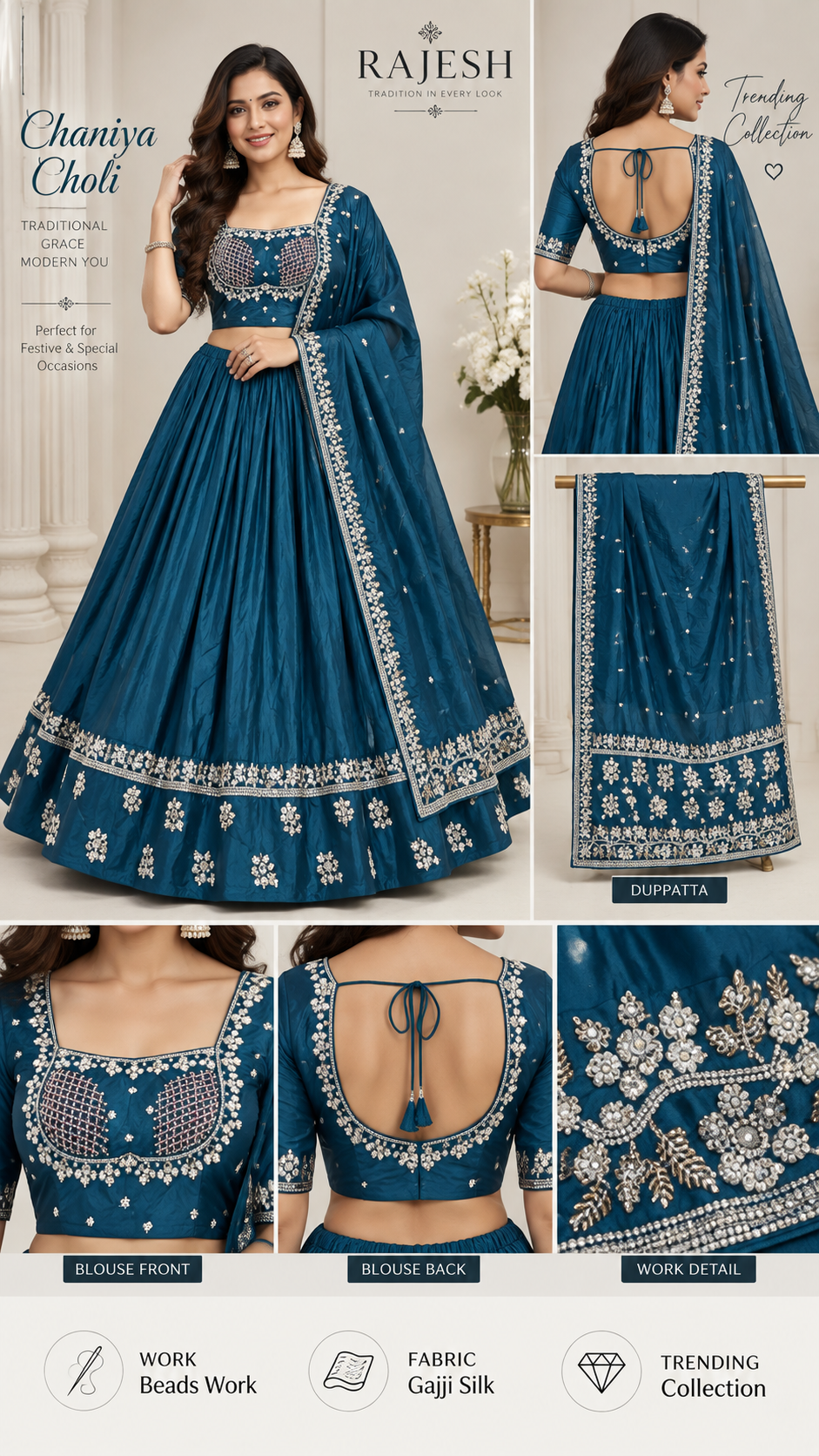Gajji Silk Chaniya Choli