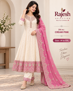 Anarkali concept neckline work