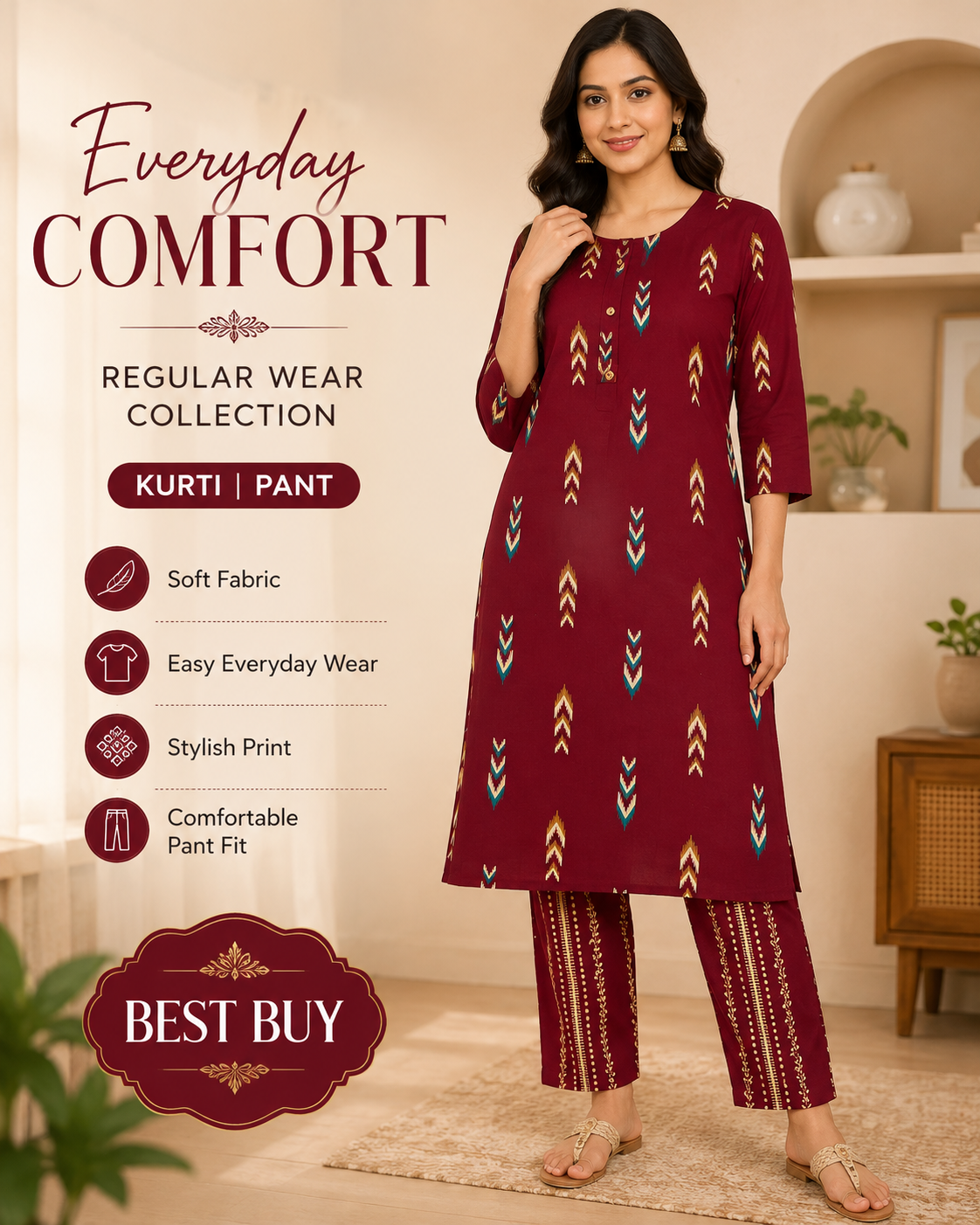Vibrant Kurta & Pant Set