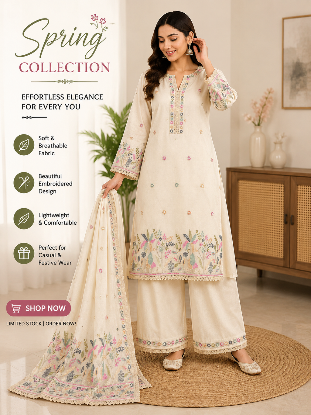 Trending Ethnic Three-Piece Suit