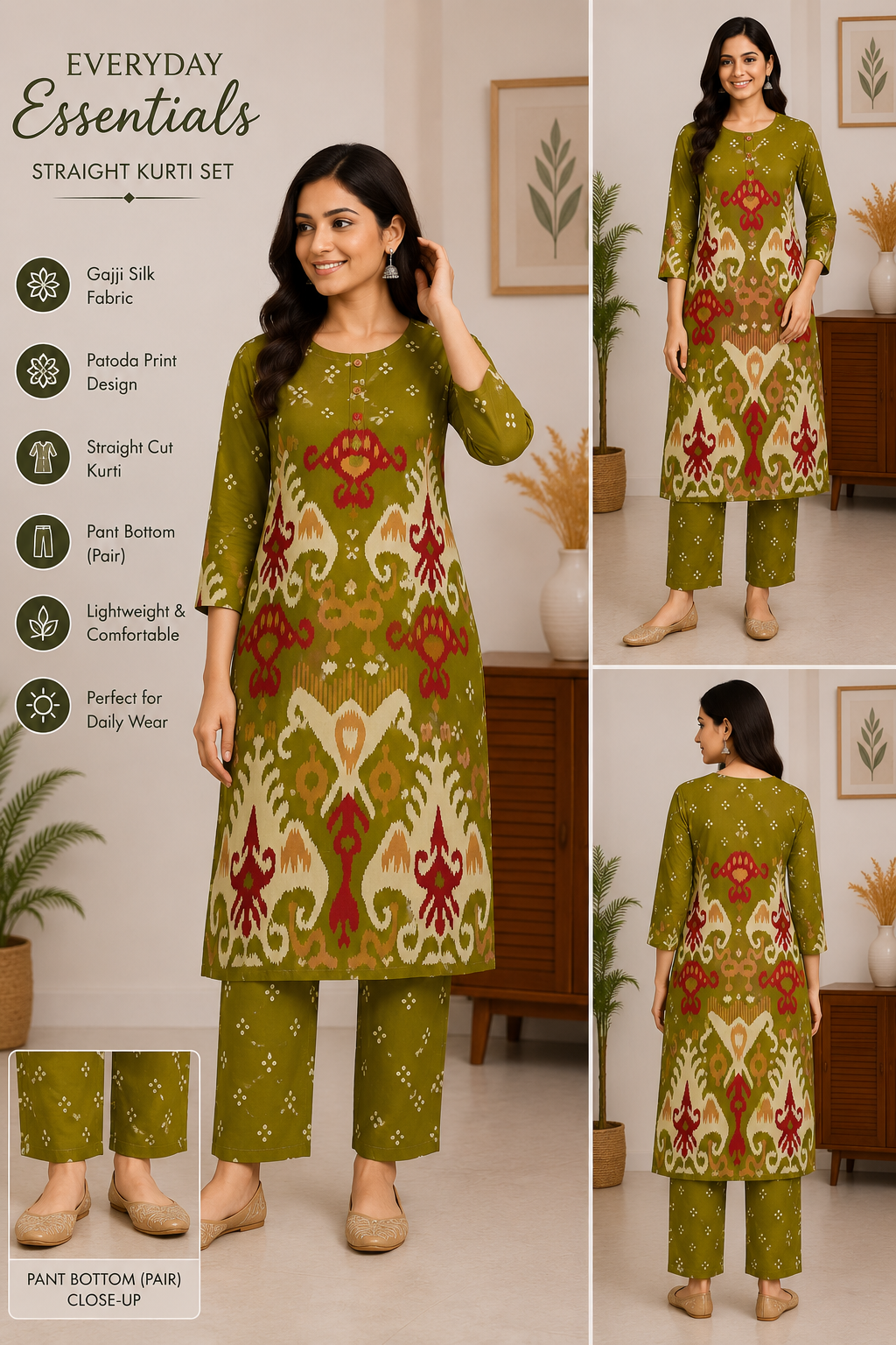 Patoda Print 2-Pice Suit