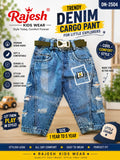 Stylish Distressed Denim Cargo