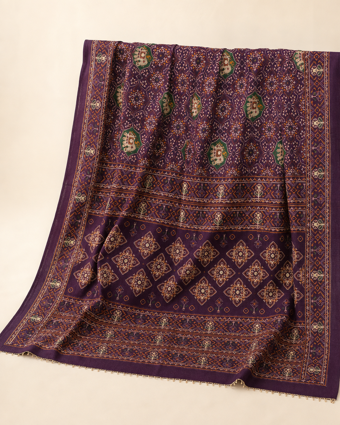 ✨Vanarasi Patoda Print Saree with Latkan✨