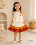 3-Layer Skirt Set For Girls