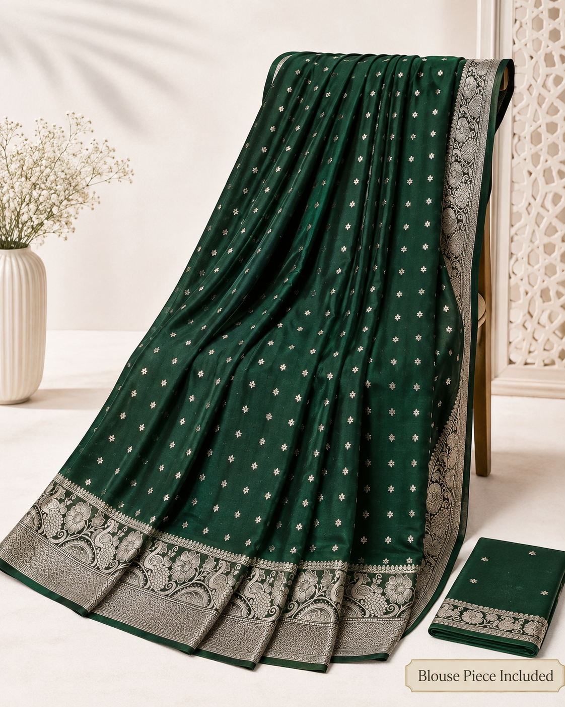 ✨Plain Gara Saree – Sober Collection✨