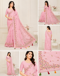 ✨Premium Cotton Fabric Saree, Beautiful Embroidery Work✨