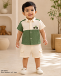 Little Boy's Half-Sleeve Shirt & Shorts