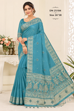 Heavy Latkan Cotton Silk Saree