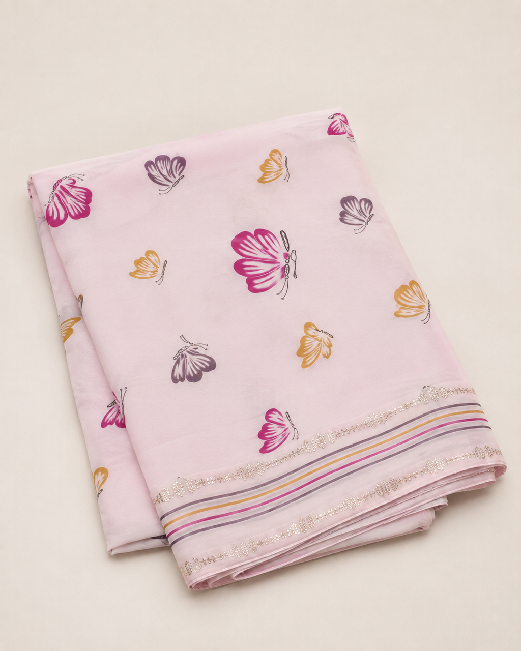 🌸Light Colour Digital Print Saree🌸
