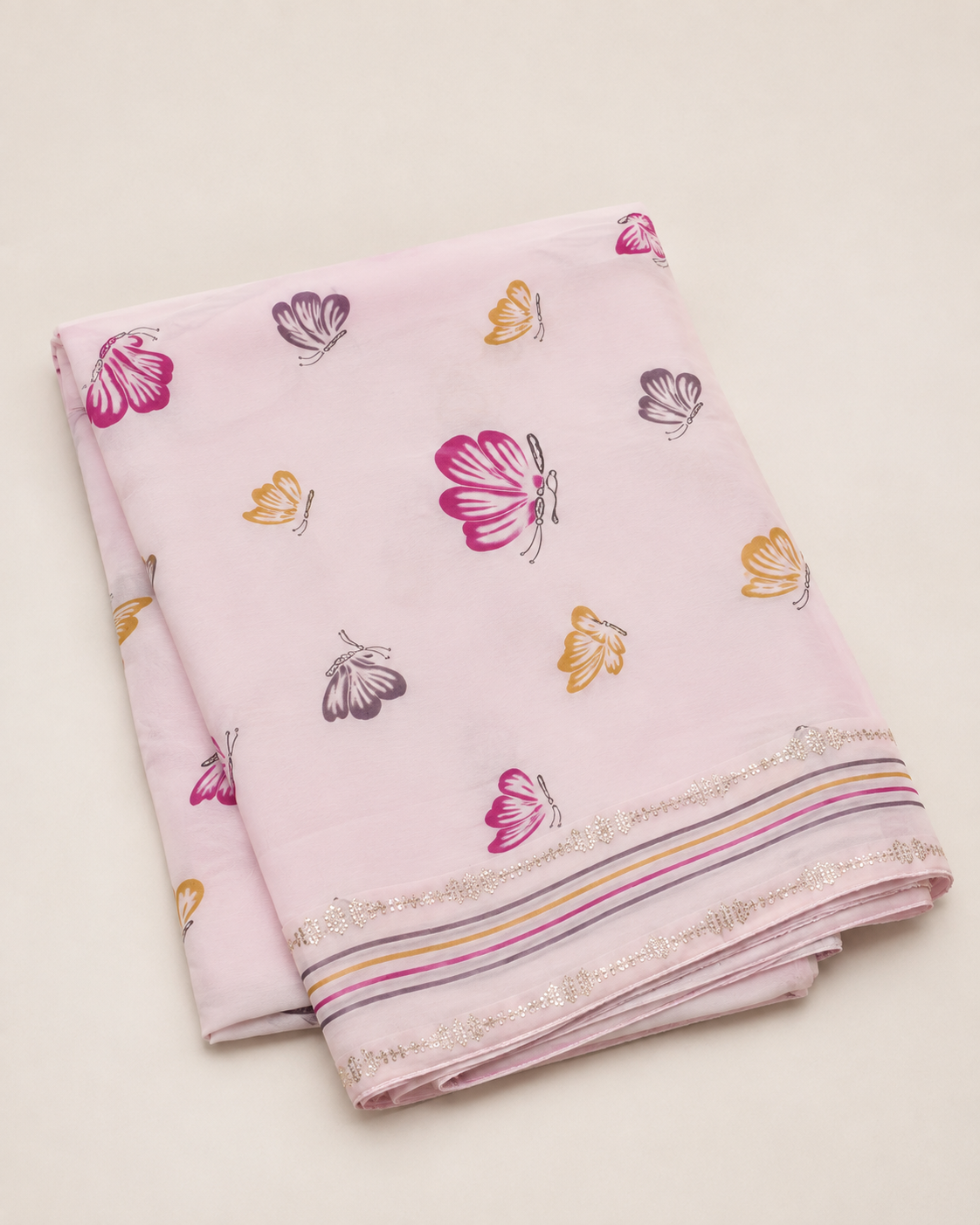 🌸Light Colour Digital Print Saree🌸