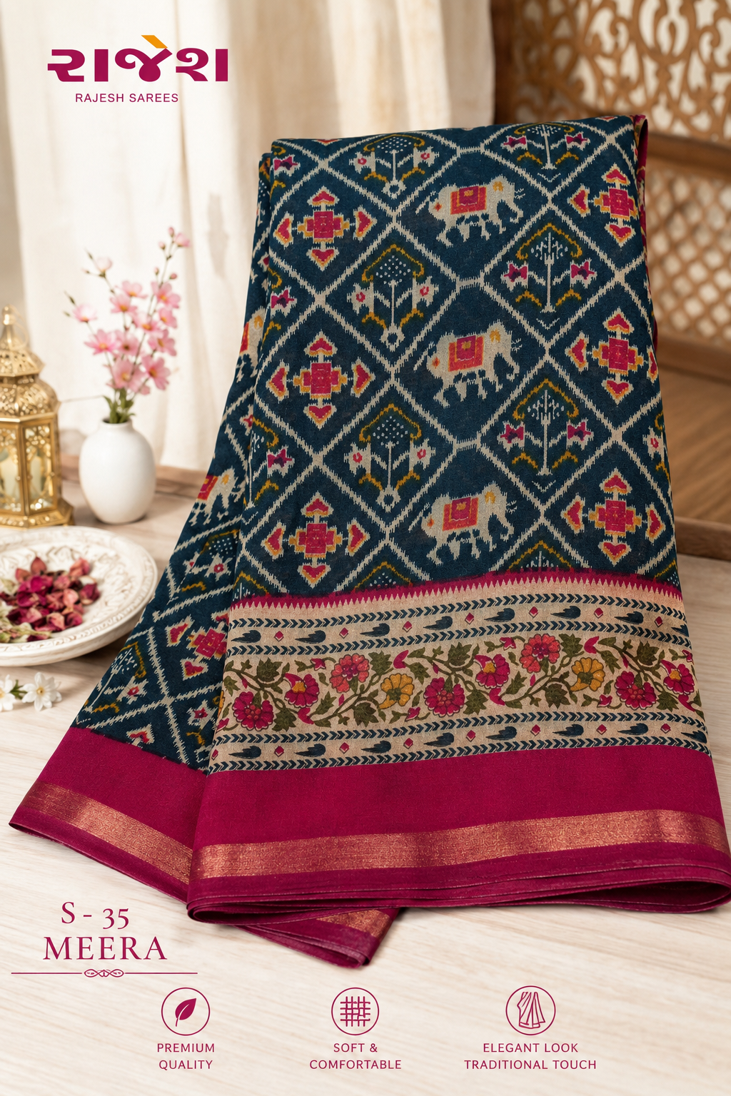 Mal Cotton Patoda Saree